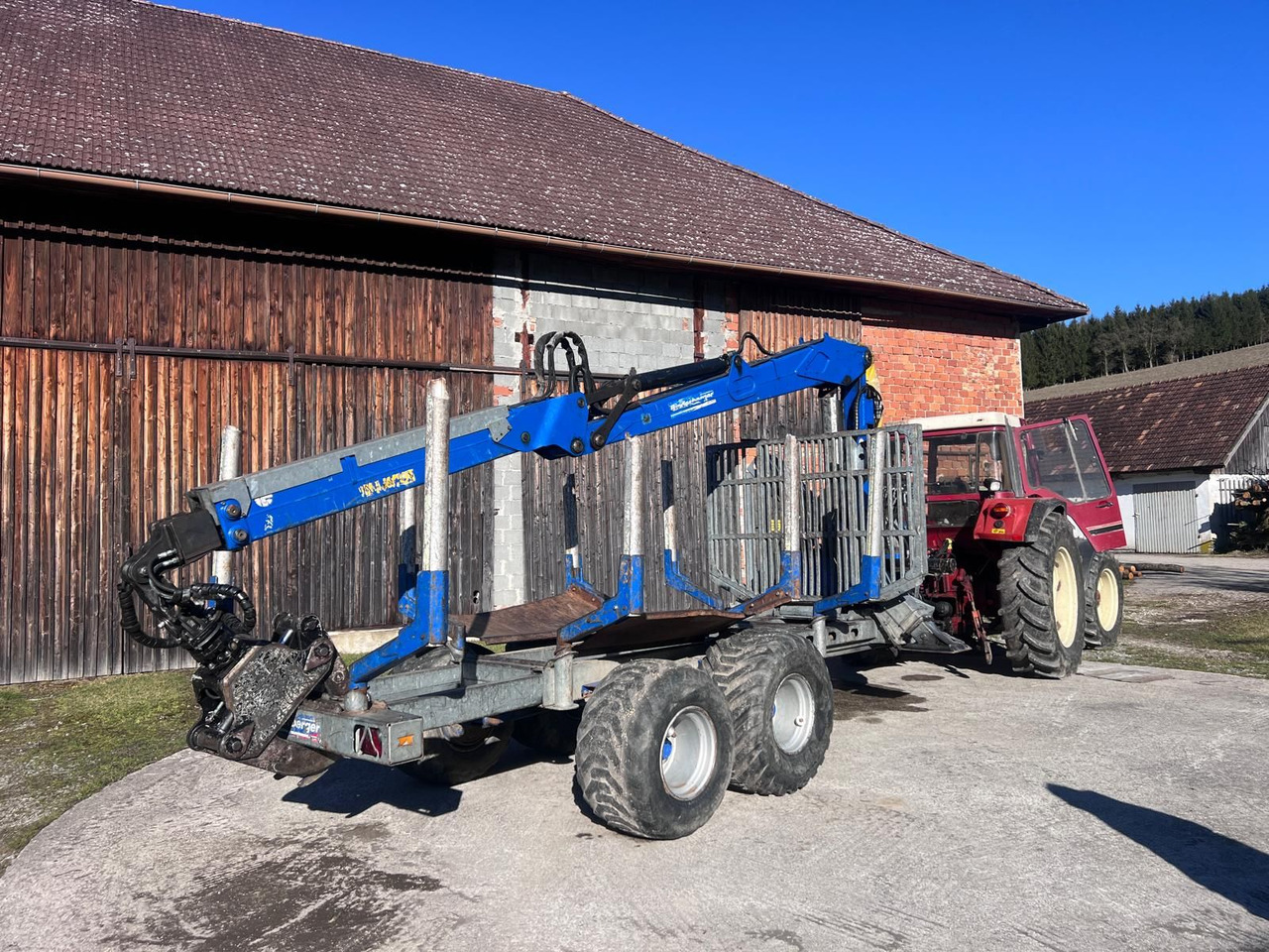 Binderberger RW14 mit Penz BP 8000L Kran - Forestry trailer: picture 2 Binderberger RW14 mit Penz BP 8000L Kran - Forestry trailer: picture 2