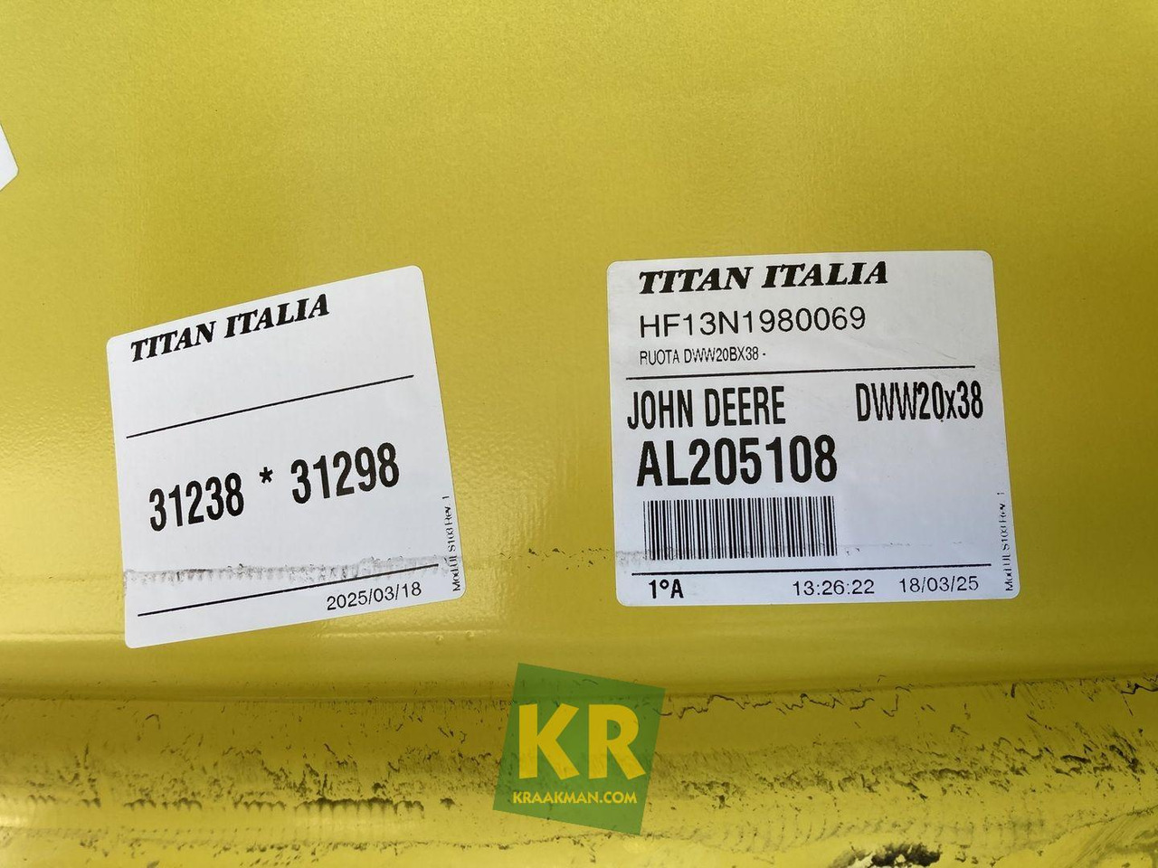 18 X 38 velg John Deere - Rim for Farm tractor: picture 4 18 X 38 velg John Deere - Rim for Farm tractor: picture 4