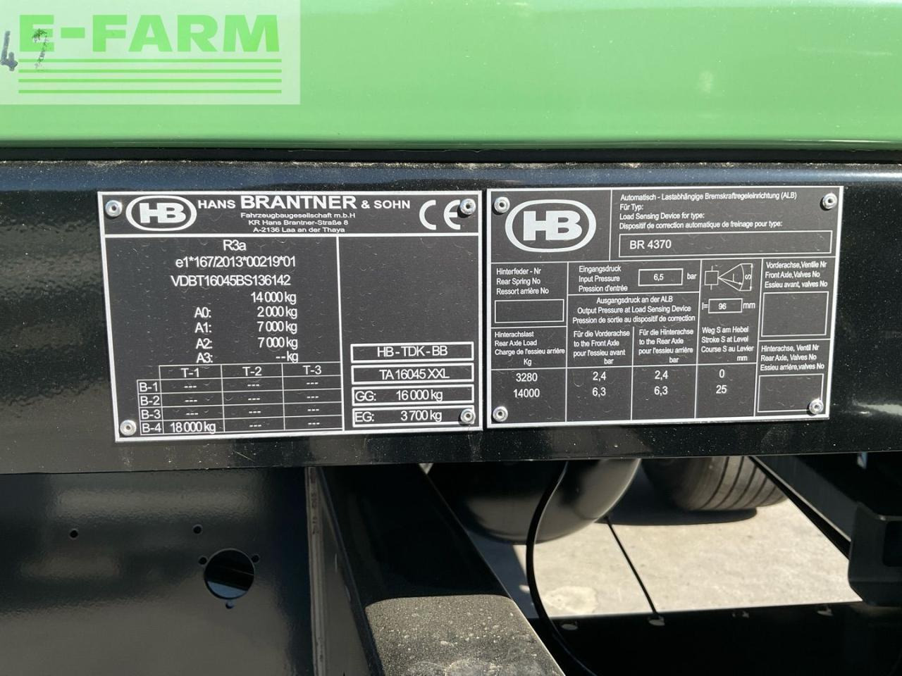 Farm tipping trailer/ Dumper Brantner TA 16045 XXL Aktion: picture 9