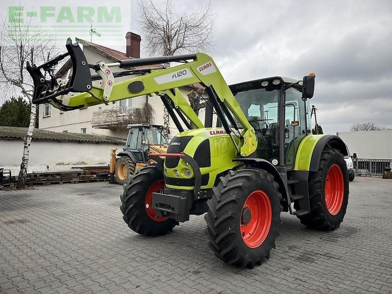 CLAAS ares 617 atz + claas fl120 ATZ - Farm tractor: picture 1 CLAAS ares 617 atz + claas fl120 ATZ - Farm tractor: picture 1