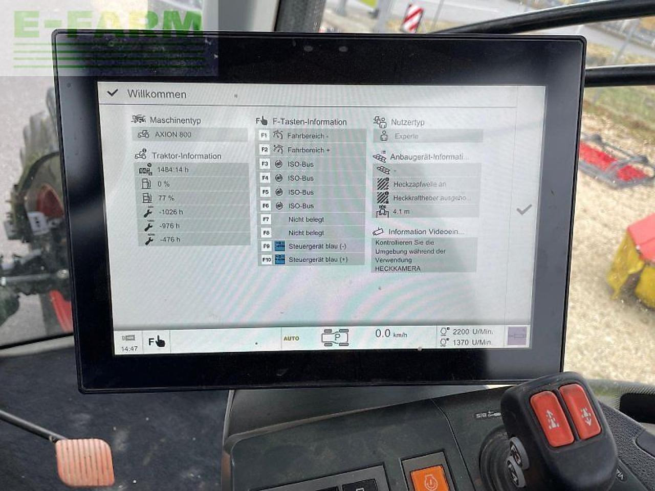 Farm tractor CLAAS axion 870 cmatic cebis CMATIC CEBIS: picture 8
