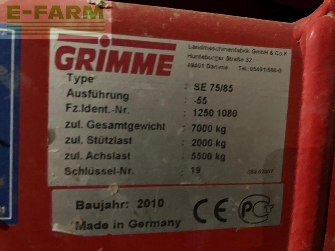Potato harvester Grimme SE 75 /55: picture 9