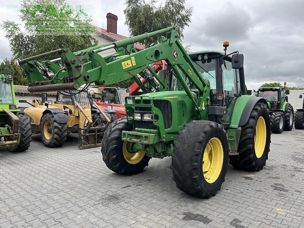 John Deere 6420 tls + john deere 651 - Farm tractor: picture 1 John Deere 6420 tls + john deere 651 - Farm tractor: picture 1