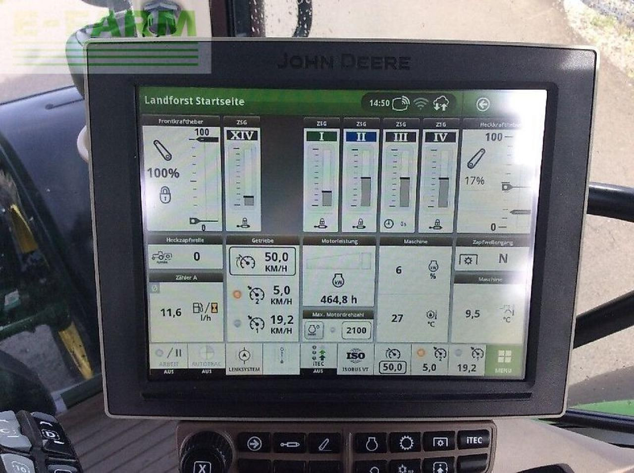 Farm tractor John Deere 6r 150: picture 15