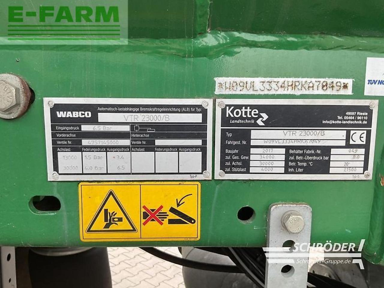 Fertilizing equipment Kotte vtr 23000: picture 15