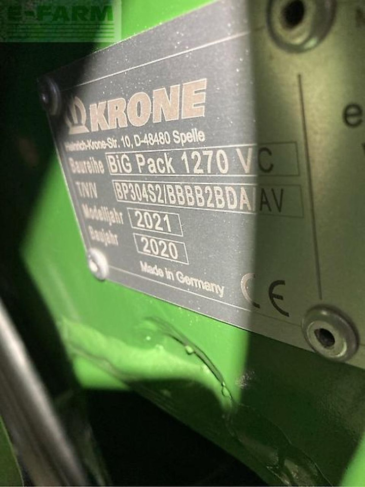 Square baler Krone big pack 1270 vc: picture 15