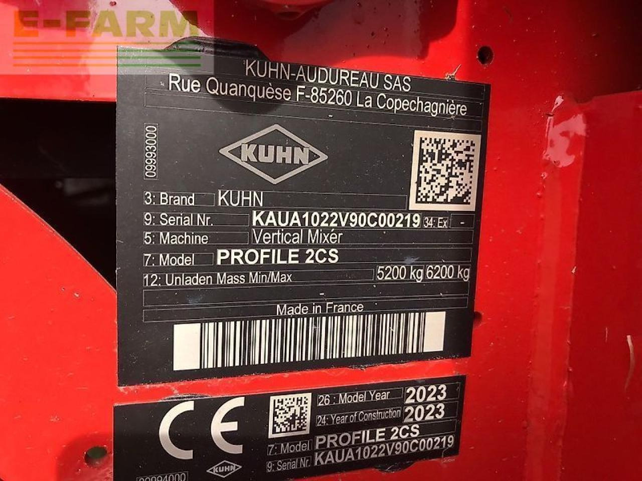 Livestock equipment Kuhn profile 14.2 cs compact: picture 9