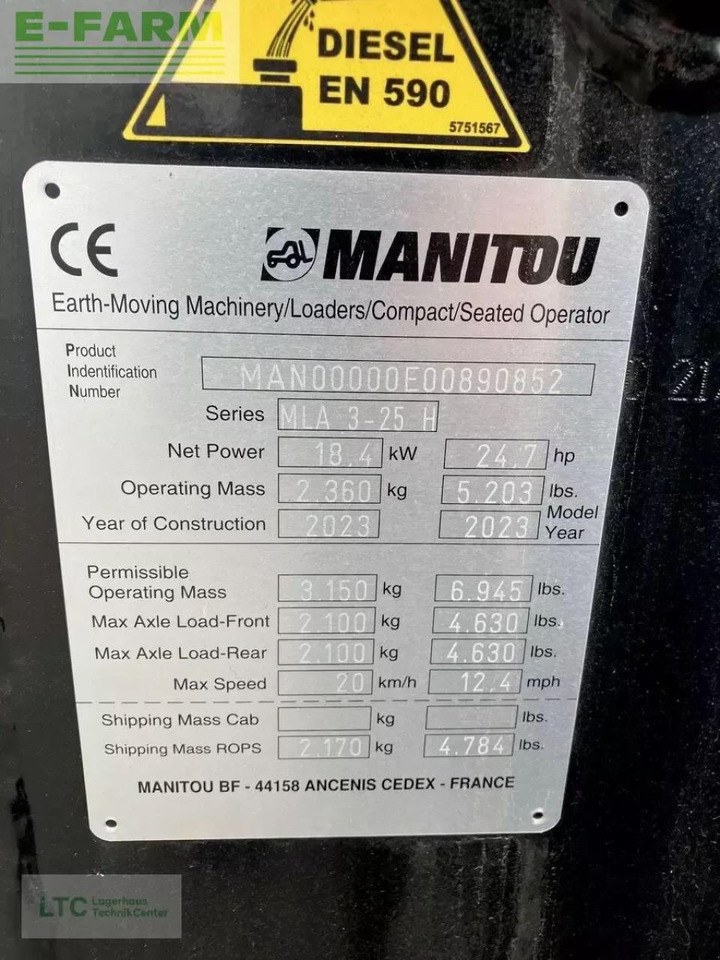 Wheel loader Manitou manitou mla 3-25: picture 13