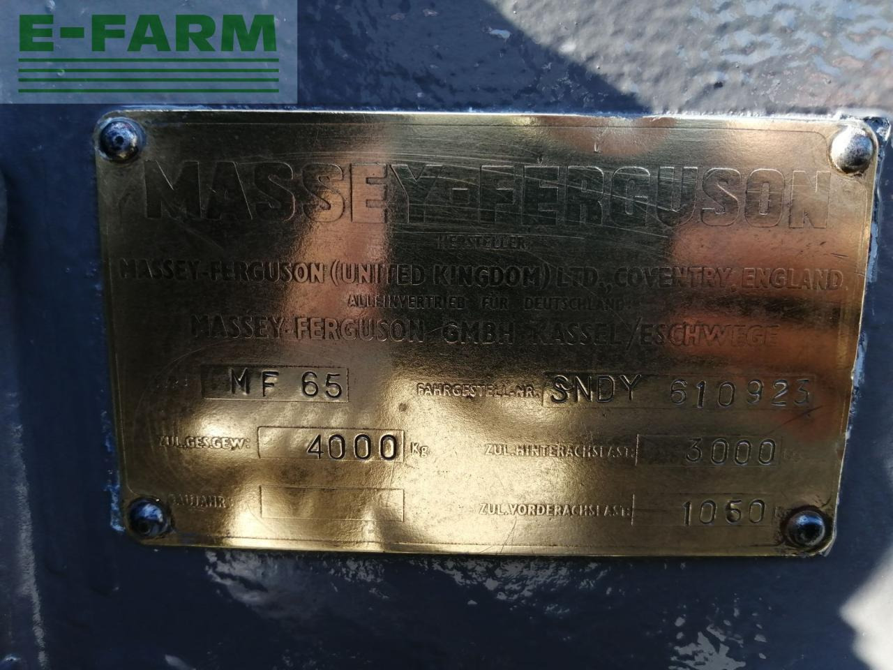 Massey Ferguson 65 - Farm tractor: picture 2 Massey Ferguson 65 - Farm tractor: picture 2