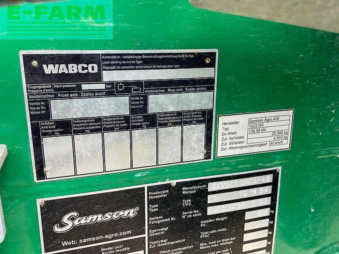 Fertilizing equipment Samson tg18.4: picture 10