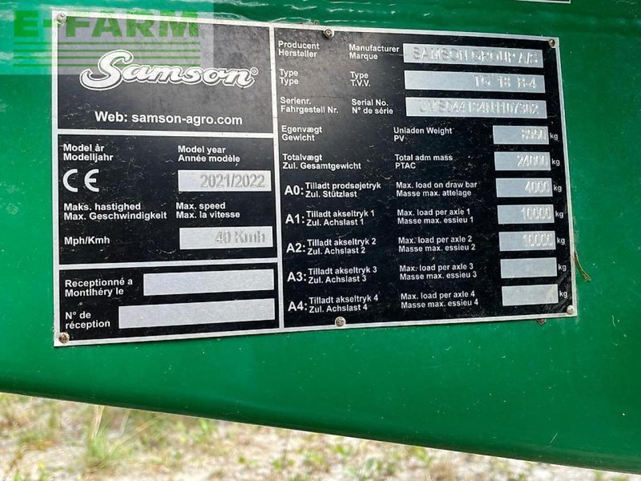 Fertilizing equipment Samson tg18.4: picture 9