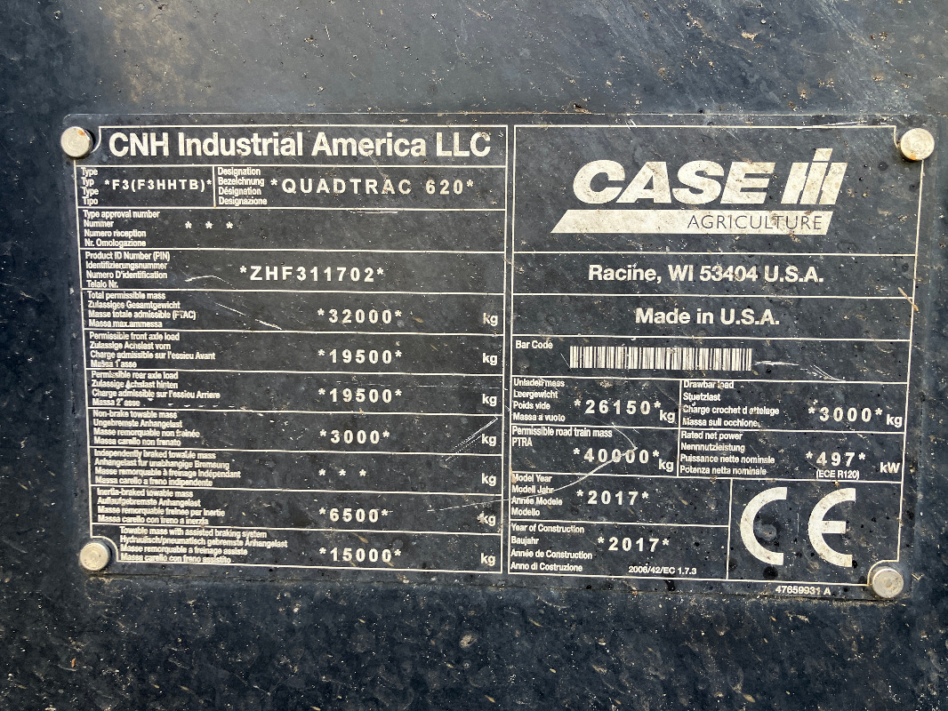 Farm tractor Case IH Quadtrac 620,  Motor Getriebe neu: picture 7