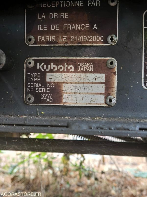 Kubota F 3560 avec bac de rammassage GCD 660F - 2668heures - Agricultural machinery: picture 4 Kubota F 3560 avec bac de rammassage GCD 660F - 2668heures - Agricultural machinery: picture 4