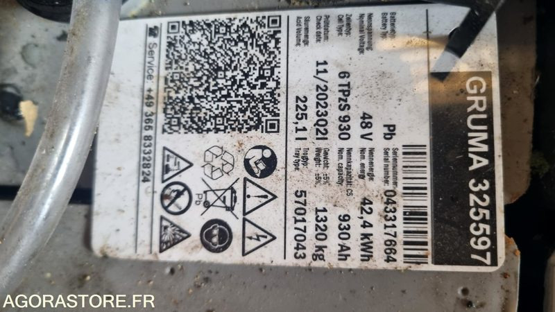 Electric forklift CHARIOT MULTIDIRECTIONNEL HUBTEX MQ-40 21-25 EL - 2011: picture 7