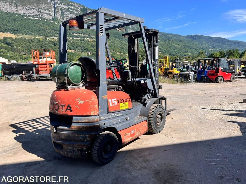 Chariot élévateur à gaz Toyota FG15 4,3m - 1,5T - Année 1994 - 10770 heures - LPG forklift: picture 3 Chariot élévateur à gaz Toyota FG15 4,3m - 1,5T - Année 1994 - 10770 heures - LPG forklift: picture 3