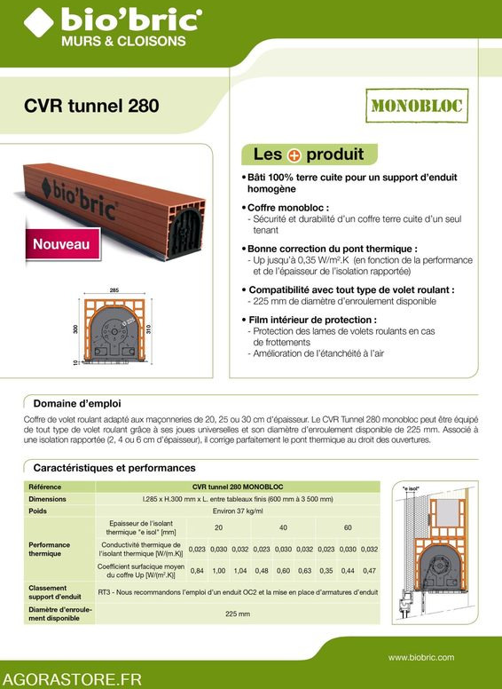 Lot de 12 coffres caisson de volet roulant tunnel préfabriqué BIO'BRIC - Tool/ Equipment: picture 4 Lot de 12 coffres caisson de volet roulant tunnel préfabriqué BIO'BRIC - Tool/ Equipment: picture 4