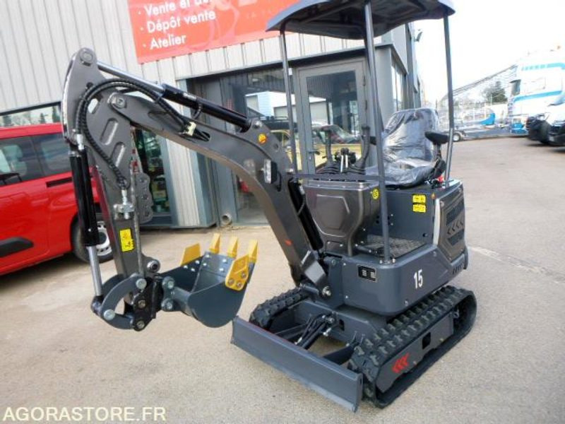 Excavator MINIPELLE NEUVE YCW 1T5 EURO5 - 2025 + 3 godets: picture 13