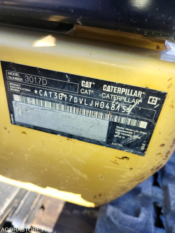 Mini pelle caterpillar 301.7 - Mini excavator: picture 5 Mini pelle caterpillar 301.7 - Mini excavator: picture 5