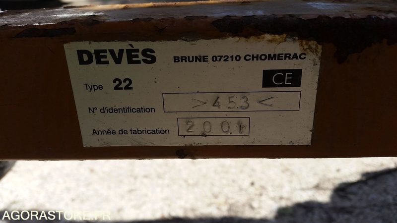 REMORQUE POUR TRACTEUR DE MARQUE DEVES BASCULANTE - Farm trailer: picture 4 REMORQUE POUR TRACTEUR DE MARQUE DEVES BASCULANTE - Farm trailer: picture 4