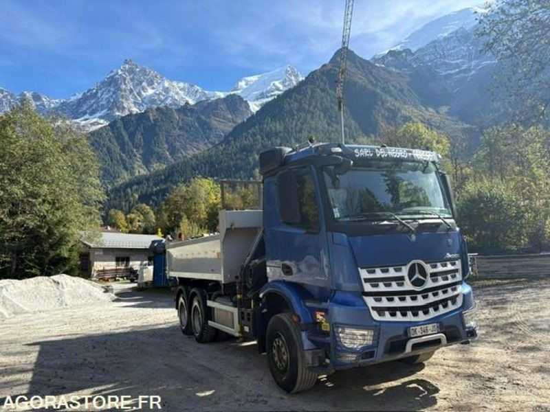 CAMION 6X4 TRI-BENNE +GRUE MERCEDES AROCS 2640 2014 190 000 KM - Truck: picture 2 CAMION 6X4 TRI-BENNE +GRUE MERCEDES AROCS 2640 2014 190 000 KM - Truck: picture 2