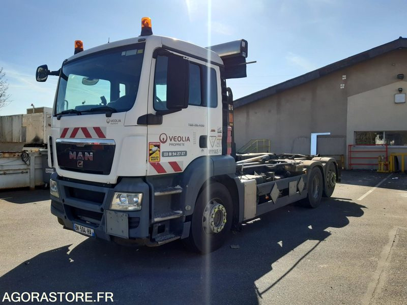 PORTEUR AMPLIROLL MAN TGS 26.400 (R51996) - BRAS GUIMA PALFINGER-2011-563 000 Km - Truck: picture 1 PORTEUR AMPLIROLL MAN TGS 26.400 (R51996) - BRAS GUIMA PALFINGER-2011-563 000 Km - Truck: picture 1