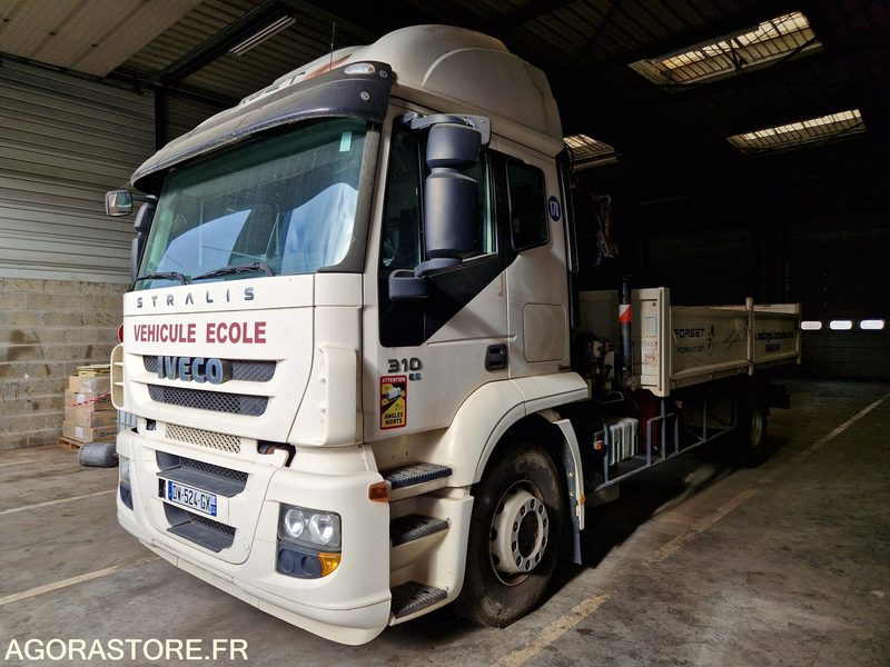 Porteur Benne Grue Iveco 310 E5 - 2008 - 140755 Kms - DW524GX - Truck: picture 1 Porteur Benne Grue Iveco 310 E5 - 2008 - 140755 Kms - DW524GX - Truck: picture 1