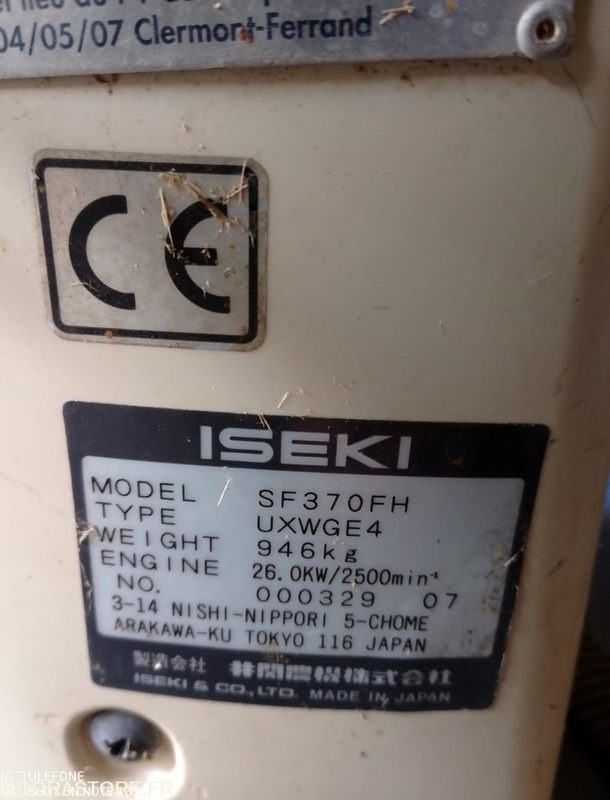Tondeuse Iseki SF 370 2008 4000h fonctionnel - Garden mower: picture 4 Tondeuse Iseki SF 370 2008 4000h fonctionnel - Garden mower: picture 4