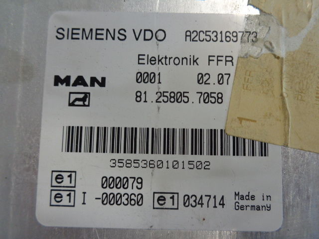 MAN elektronik FFR control unit (WORLDWIDE DELIVERY) - ECU for Truck: picture 2 MAN elektronik FFR control unit (WORLDWIDE DELIVERY) - ECU for Truck: picture 2