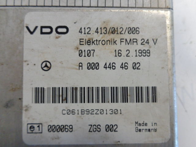 ECU for Truck Mercedes-Benz VDO Elektronik FMR,FR 0004462302, 0004462702, 00044638, 00044646: picture 8