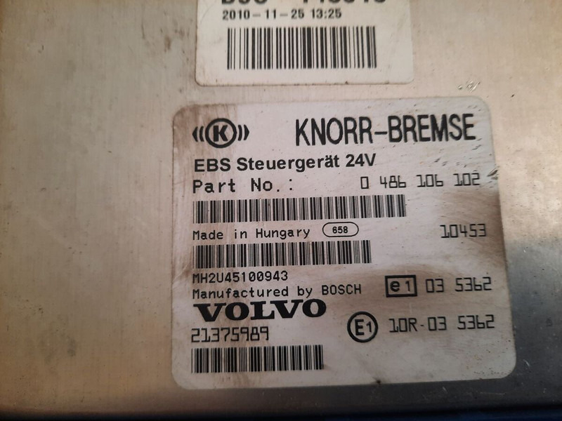 Volvo KNOR-BREMSE EBS 0486106063, 0486106028.\\\\ 0486106050 .\\ 063\\ - ECU: picture 3 Volvo KNOR-BREMSE EBS 0486106063, 0486106028.\\\\ 0486106050 .\\ 063\\ - ECU: picture 3