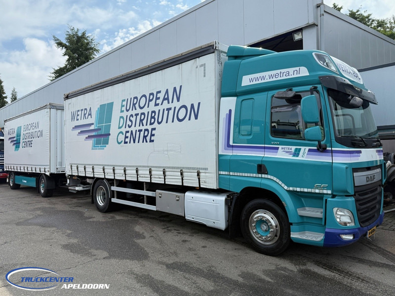 DAF CF 370 FA + Krone, Space Cab, Sliding roof, Loading lift, Euro 6 - Curtainsider truck: picture 1 DAF CF 370 FA + Krone, Space Cab, Sliding roof, Loading lift, Euro 6 - Curtainsider truck: picture 1