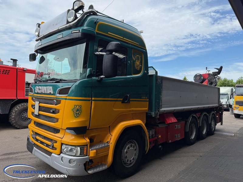 Scania R580 V8 8x4 Reduction axles, HMF 2620 K5 - Tipper, Crane truck: picture 3 Scania R580 V8 8x4 Reduction axles, HMF 2620 K5 - Tipper, Crane truck: picture 3