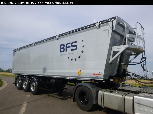 Benalu BULKLINER S 52 m³ Alu-Kastenmulde, Kombiklappe - Tipper semi-trailer: picture 1 Benalu BULKLINER S 52 m³ Alu-Kastenmulde, Kombiklappe - Tipper semi-trailer: picture 1