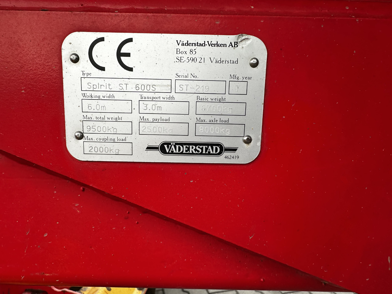 Väderstad Spirit 600 S + Väderstad - Combine seed drill: picture 5 Väderstad Spirit 600 S + Väderstad - Combine seed drill: picture 5