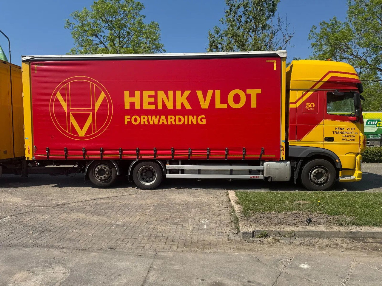 Curtainsider truck DAF XF 480 6X2 JUMBO + WECON HANGER SLIDING ROOF + T: picture 14