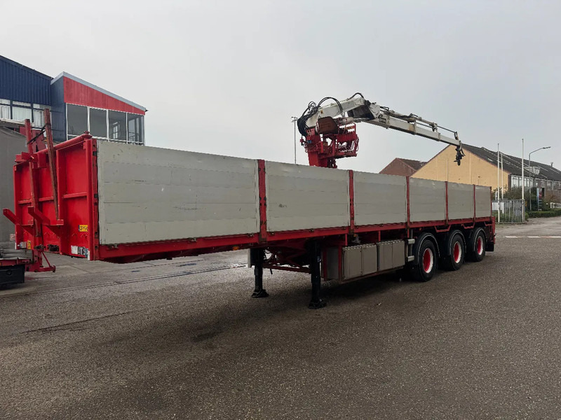 Floor FLO-17-30H + HIAB R-165-F1 - Dropside/ Flatbed semi-trailer: picture 1 Floor FLO-17-30H + HIAB R-165-F1 - Dropside/ Flatbed semi-trailer: picture 1
