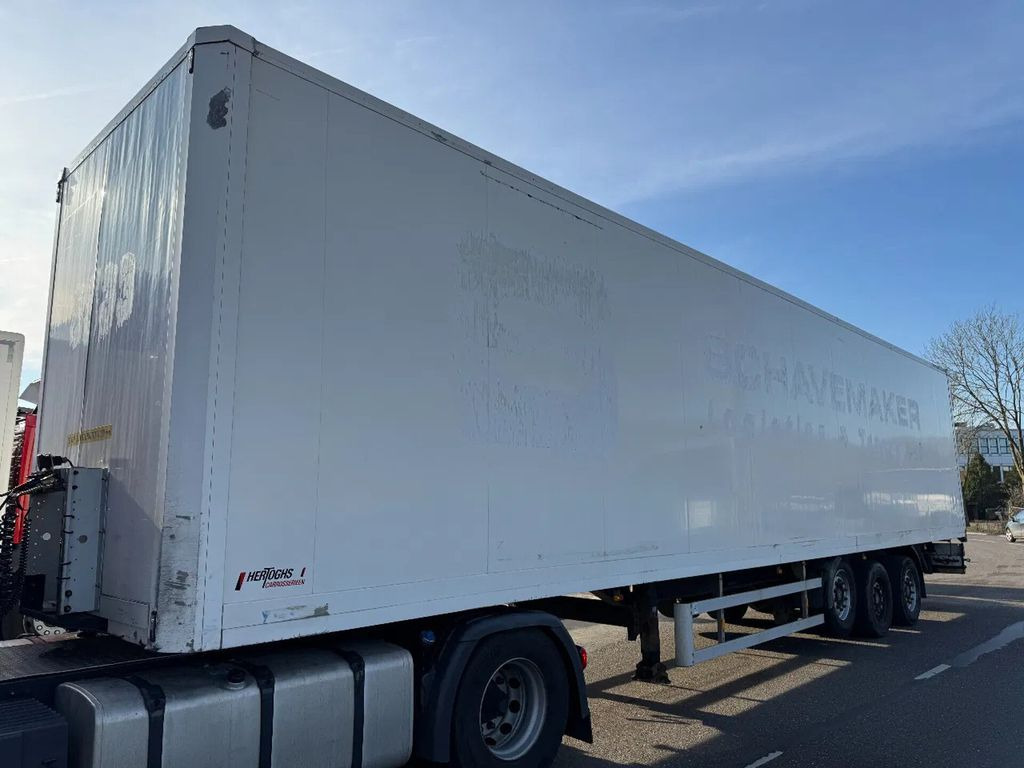 Closed box semi-trailer Hertoghs BOX TRAILER - 3 AXLE SAF 1 LIFT AXLE: picture 1
