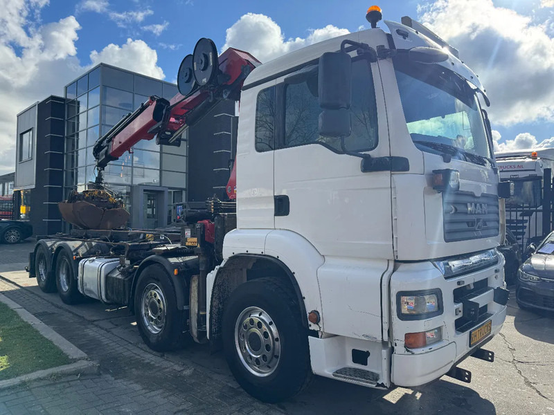 Cable system truck, Crane truck MAN TGA 35.440 8X2 - EURO 4 + HMF 2620K-RC 2018! + REMOTE + HYDRAUTO CABLE LIFT + LIFTING AXLE: picture 17