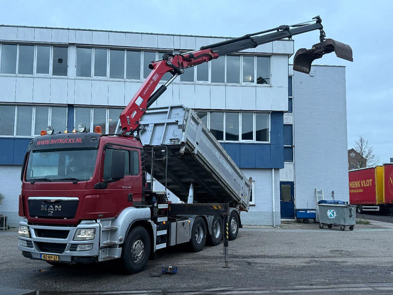 MAN TGS 35.480 8X4 + HMF 2420-K3 REMOTE + TIPPER - Crane truck: picture 2 MAN TGS 35.480 8X4 + HMF 2420-K3 REMOTE + TIPPER - Crane truck: picture 2