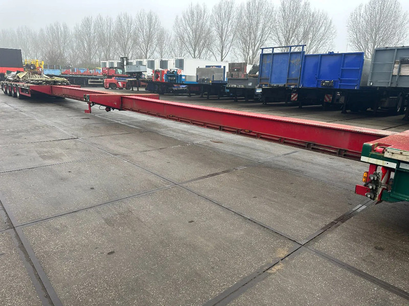 MEUSBURGER 4 axel steering, Double extendable up to 28 meters, extendable up to 3.2 meters, radio controlled, sliding roof - Low loader semi-trailer: picture 4 MEUSBURGER 4 axel steering, Double extendable up to 28 meters, extendable up to 3.2 meters, radio controlled, sliding roof - Low loader semi-trailer: picture 4
