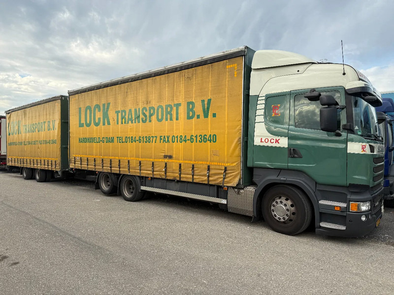 Scania R450 6X2 + DRACO AANHANGER 2010 TUV TILL 17-08-2026 - Curtainsider truck: picture 1 Scania R450 6X2 + DRACO AANHANGER 2010 TUV TILL 17-08-2026 - Curtainsider truck: picture 1