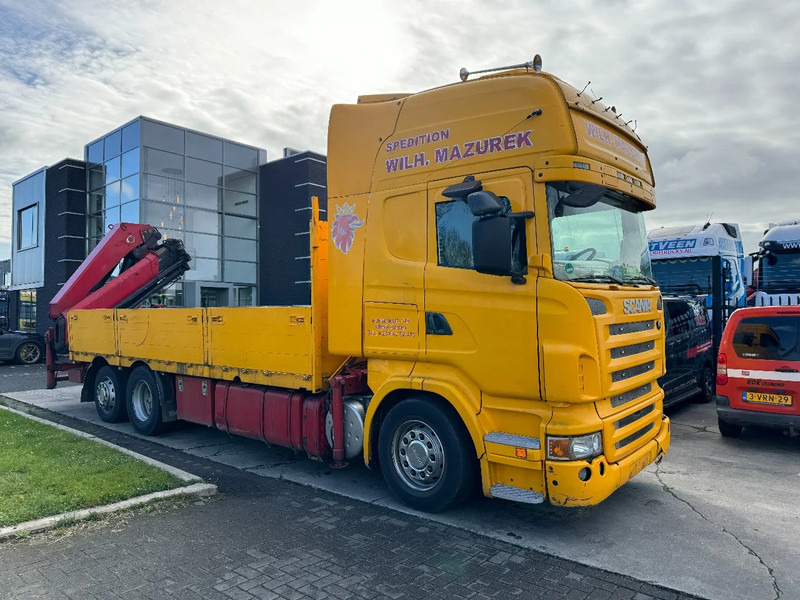 Dropside/ Flatbed truck, Crane truck Scania R500 V8 6X2 EURO 5 + HIAB 377EP-4XS + REMOTE CONTROL + RETARDER: picture 12