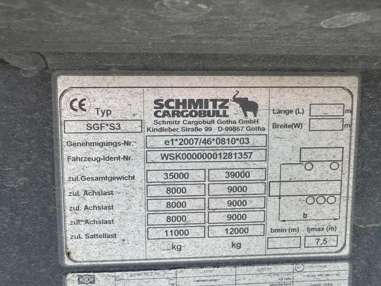 Tipper semi-trailer Schmitz Cargobull SGF*3 LIFTING AXLE: picture 7