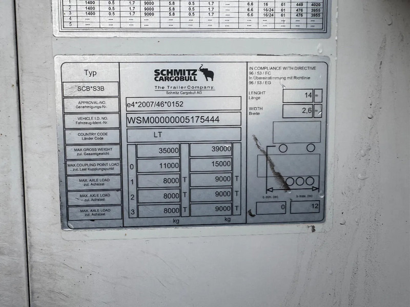 Refrigerator semi-trailer Schmitz Cargobull SKO THERMO KING SLX300I DISC BRAKES: picture 11 Refrigerator semi-trailer Schmitz Cargobull SKO THERMO KING SLX300I DISC BRAKES: picture 11