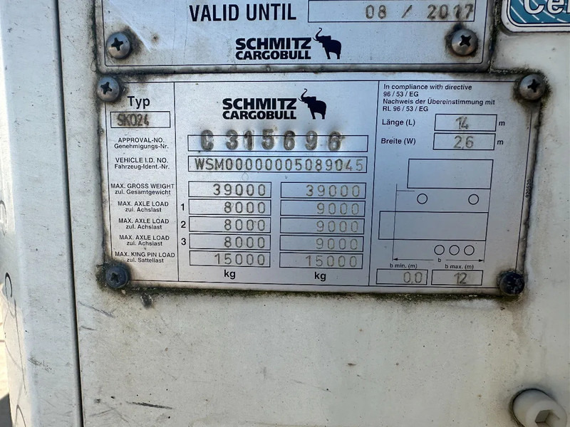Refrigerator semi-trailer Schmitz Cargobull Schmitz Cargobull PRICES FROM €6950 TO €8950,- 40 X CARRIER 1850 MT D/E SAF AXELS: picture 7