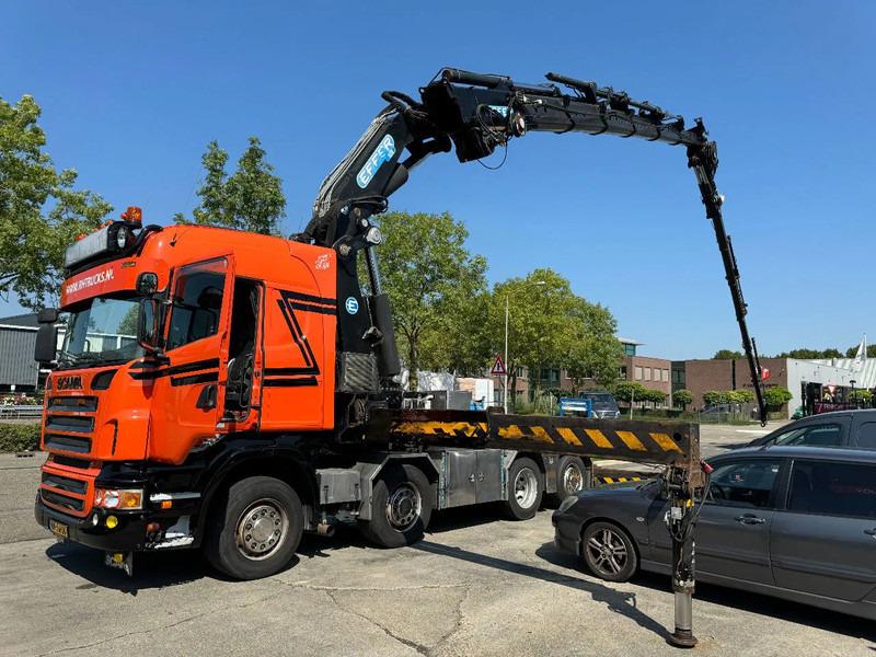 Scania R560 V8 8X2 + EFFER CRANE 1550 6S + FLYJIP 6XHYDR + REMOTE + WINCH - Tractor unit: picture 1 Scania R560 V8 8X2 + EFFER CRANE 1550 6S + FLYJIP 6XHYDR + REMOTE + WINCH - Tractor unit: picture 1