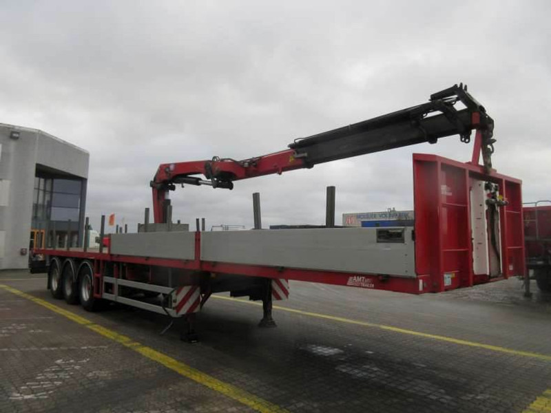 MTDK Cranetrailer/Kranauflieger/Krantrailer - Dropside/ Flatbed semi-trailer: picture 2 MTDK Cranetrailer/Kranauflieger/Krantrailer - Dropside/ Flatbed semi-trailer: picture 2