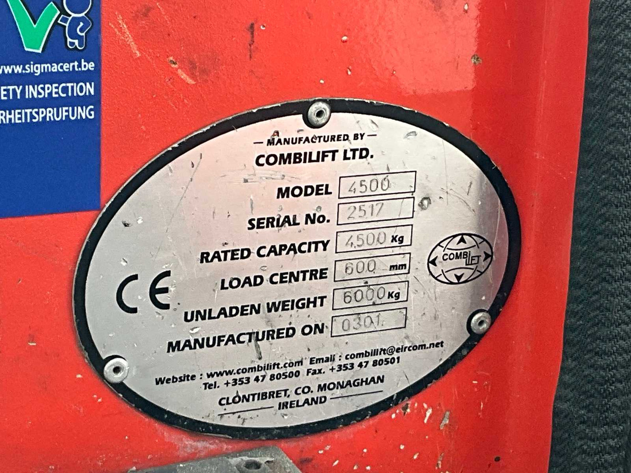 Forklift 2001 COMBILIFT 4500 FORKLIFT 4-WAY: picture 15