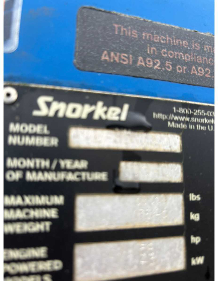 Aerial platform 2008 SNORKEL AB-85RJDDZ AERIAL PLATFORM: picture 46