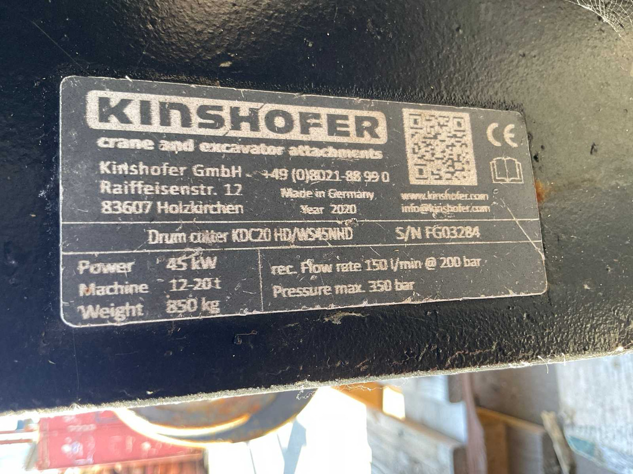 Kinshofer KDC20 HD/WS45NHD - Attachment for Construction machinery: picture 4 Kinshofer KDC20 HD/WS45NHD - Attachment for Construction machinery: picture 4